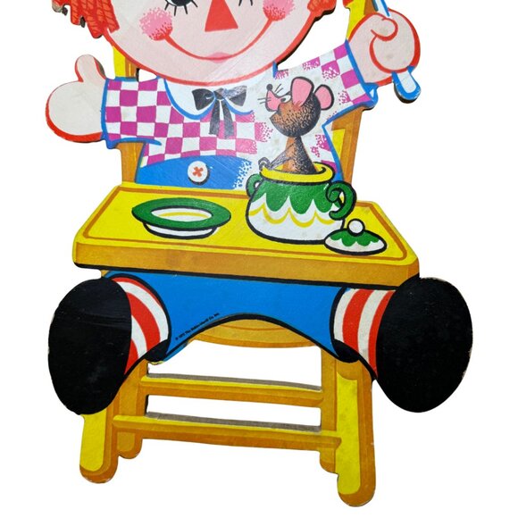 Bobbs Merrill Co. Raggedy Ann & Andy Cardboard Cutouts Vintage 1972 - Picture 7 of 9